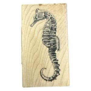 Inkadinkado Single Ocean Seahorse 60-00559 Rubber Stamp